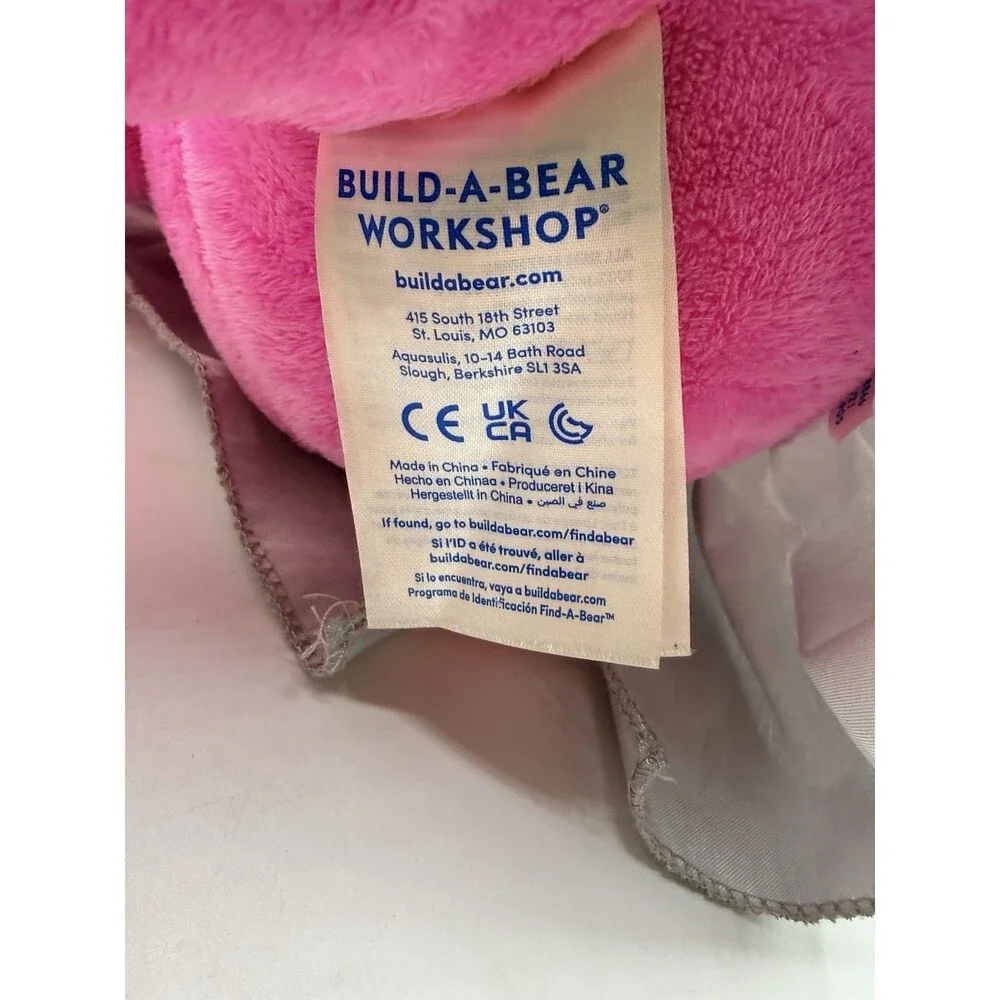 Build A Bear Honey Girls RISA Pink Bunny Rock Star Stuffed Plush 20” & Outfit